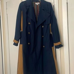 La Ligne for Target Navy and Tan Trench Coat - Size S